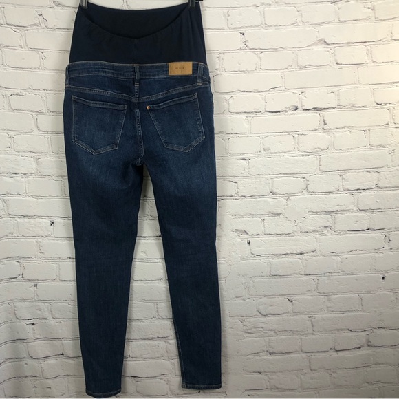 H&M & DENIM SKINNY COUPE HIGH RIB MATERNITY JEANS. SIZE (M) - Picture 3 of 15